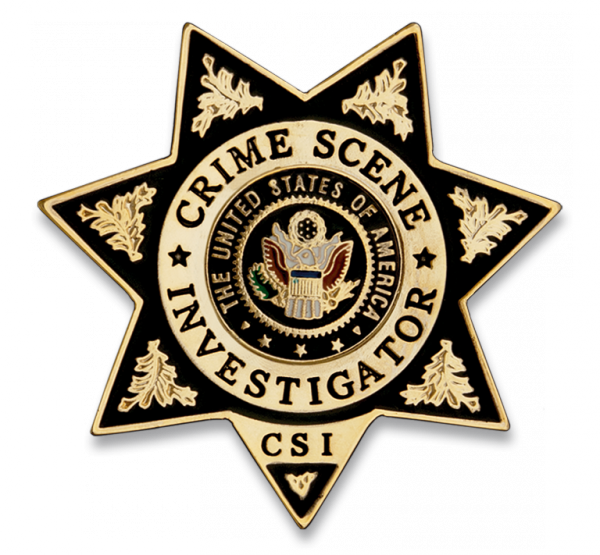 Chapa Identificación Crime Scene Investigator (CSI)